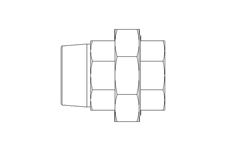 Threaded connector G 1 1/2" 1.4408