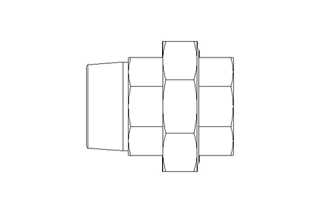 Threaded connector G 1 1/2" 1.4408