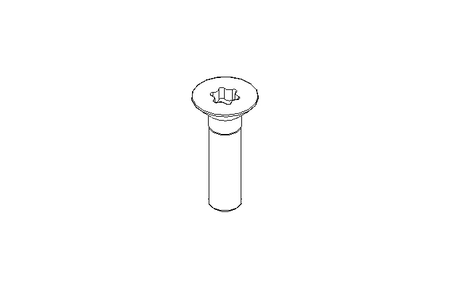 Countersunk head screw M3x12 A2 70