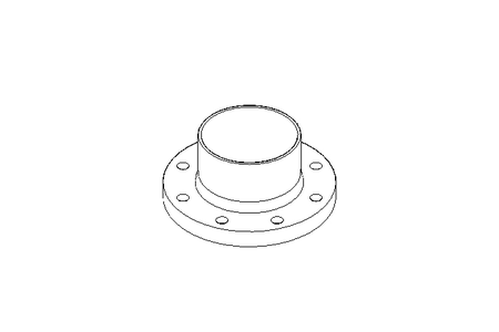 Steril-Flansch DN 80 ISO Form R 1.4539