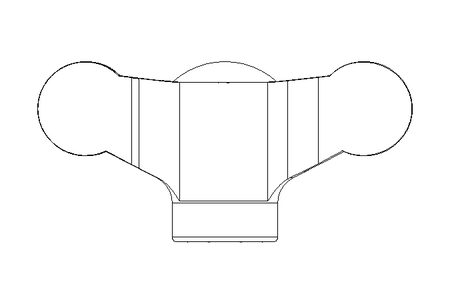 Flügelgriff M6x11,5 Innengewinde