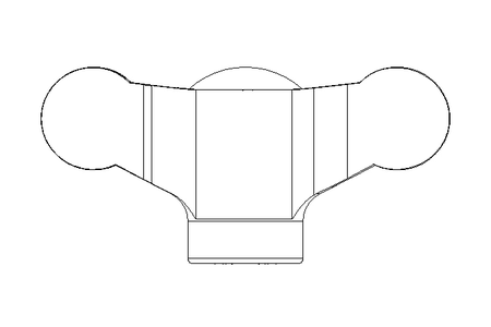 Flügelgriff M6x11,5 Innengewinde