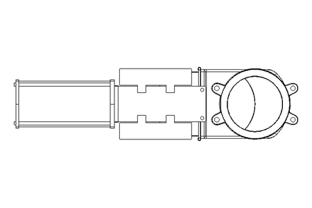 Plattenschieber DN200 PN10 pneumatisch