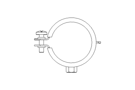 Pipe clamp D=57 B=20