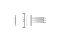 Plug-in connector M12 4-pole