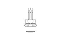 Plug-in connector M12 4-pole