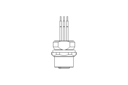 Plug-in connector M12 4-pole