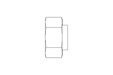 Tapered plug with nut L 35 St-Zn ISO8434