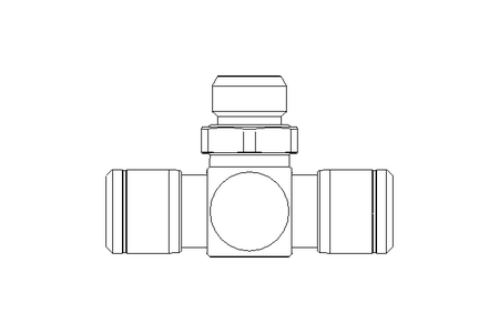 T-PLUG-IN SCREW CONNECTION G1/4 D=8 (SS)