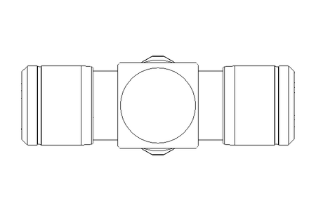 T-PLUG-IN SCREW CONNECTION G1/4 D=8 (SS)