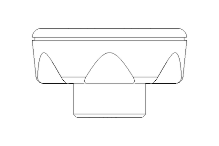 Sterngriff E45 M6x12