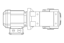 Bevel gear motor 0.37kW 10 1/min