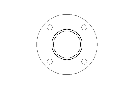 Steril-Flansch DN 40 ISO Form V 1.4539