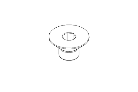 Countersunk head screw M5x6 A2 70