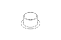 Plain bearing bush XFM 15x17x23x12x1