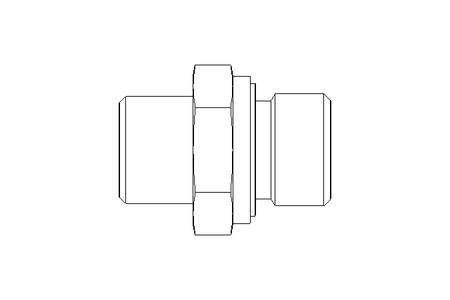 Connecting piece L 10 G3/8" St ISO8434