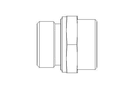 Connecting piece L 28 G1" St ISO8434