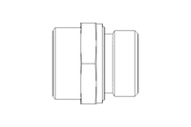 Connecting piece L 28 G1" St ISO8434