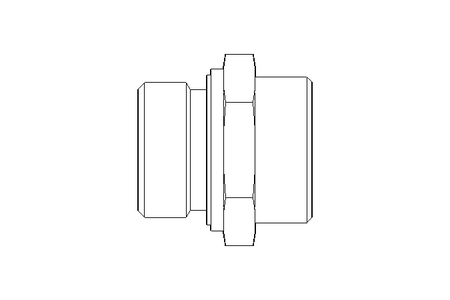 Connecting piece L 28 G1" St ISO8434