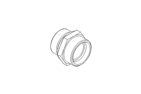 Connecting piece L 35 G 1 1/4" St