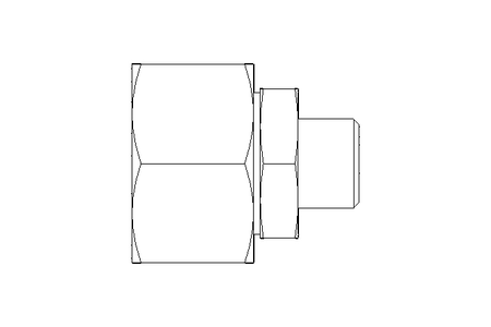 Reducing coupling L 22/10 St ISO8434