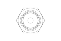 Reducing coupling L 22/10 St ISO8434