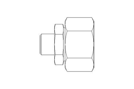 Reducing coupling L 22/10 St ISO8434