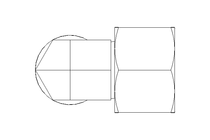 Threaded elbow connector L 15 St ISO8434