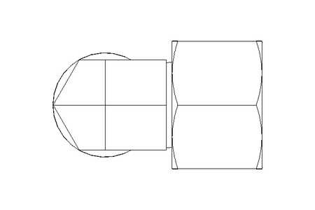 Threaded elbow connector L 15 St ISO8434