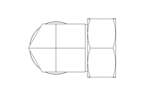 Threaded elbow connector L 35 St ISO8434