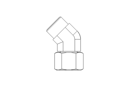 Threaded elbow connector L 15 M22x1,5 St