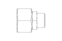 Reducing coupling L 22/15 St ISO8434