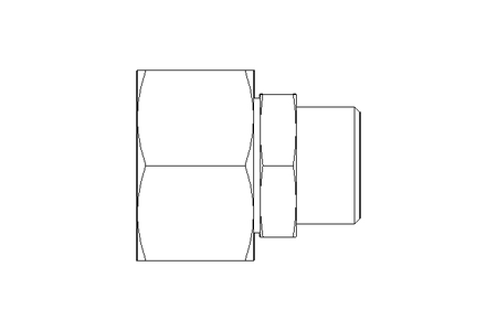 Reducing coupling L 22/15 St ISO8434