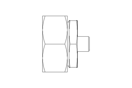 Reducing coupling L 42/10 St ISO8434