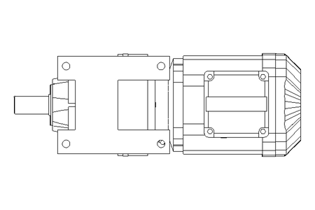 Spur gear motor 1.1kW 120 1/min