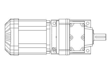 Spur gear motor 1.1kW 120 1/min