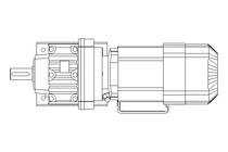 Spur gear motor 0.37kW 48 1/min