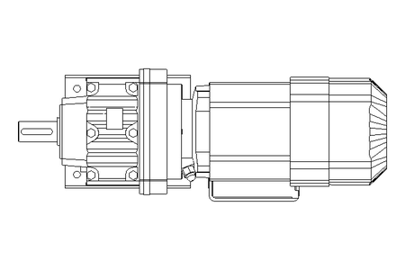 Spur gear motor 0.37kW 48 1/min