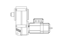 Par.shaft hel. gear motor 0.75kW 20