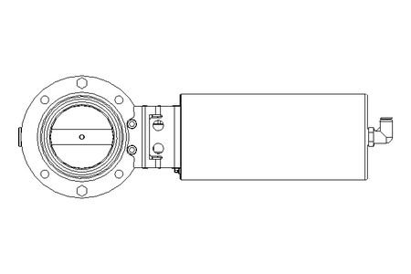 Butterfly valve B DN065 OVO NC E D5