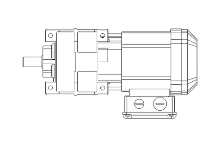 Spur gear motor 0.37kW 70 1/min