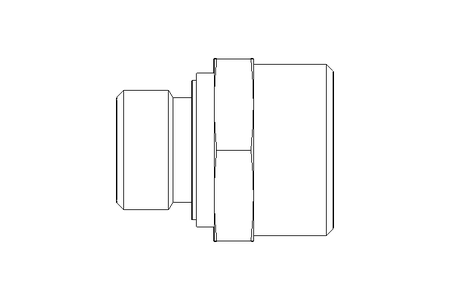 Connecting piece L 22 G1/2" St ISO8434