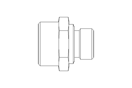 Connecting piece L 22 G1/2" St ISO8434