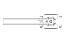 Butterfly valve B DN025 OVO MA E