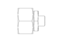 Reducing coupling L 28/10 St ISO8434