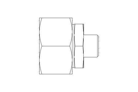 Reducing coupling L 28/10 St ISO8434