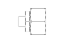 Reducing coupling L 28/10 St ISO8434