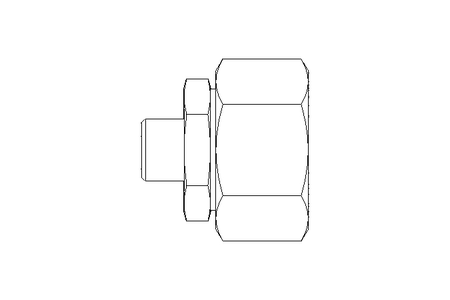 Reducing coupling L 28/10 St ISO8434