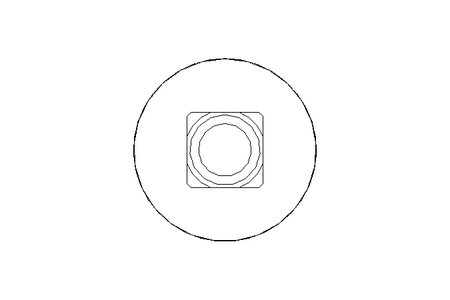 Round head screw M8x80 A2 DIN603