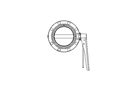 Butterfly valve B DN100 MVL MA E